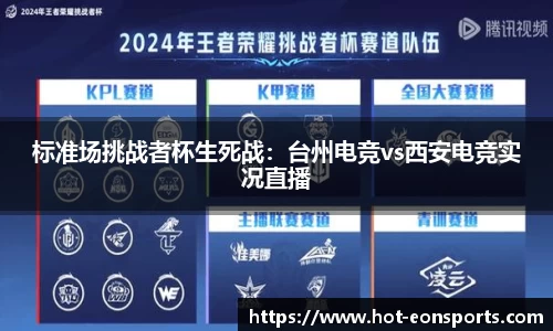 标准场挑战者杯生死战：台州电竞vs西安电竞实况直播